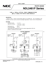 Datasheet NDL5531 производства NEC